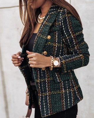 ABBEY | Stylish Checked Blazer