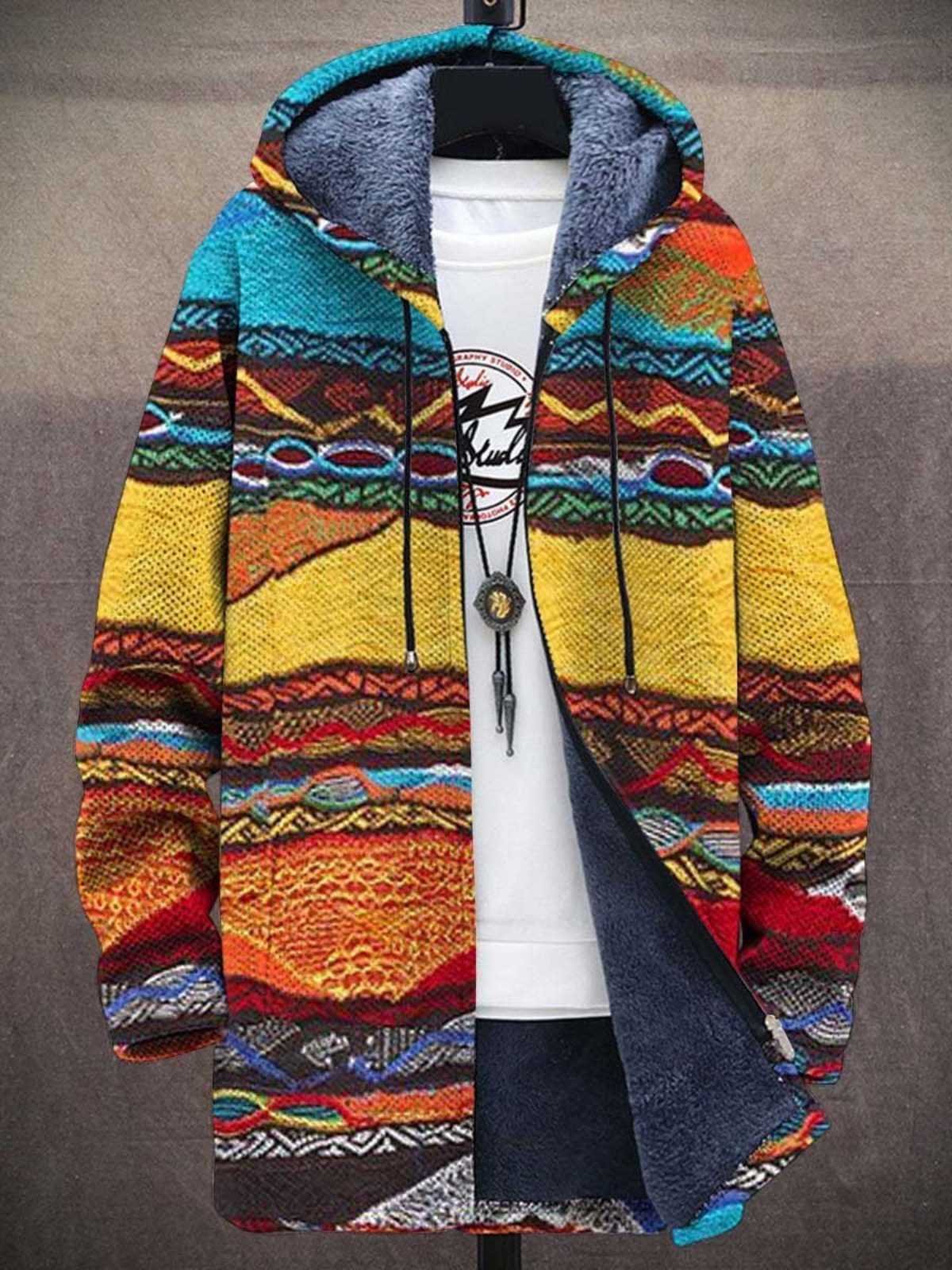 Freya - Colourful Fleece-Lined Jacket